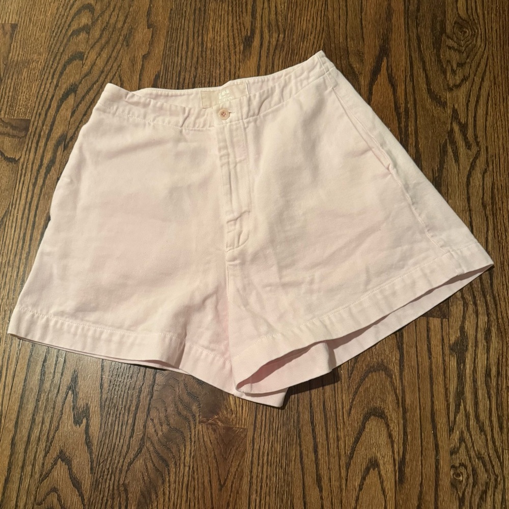 Labo.art Hampden Ballerina Pink Pale Pink 100% Cotton Wide Leg Shorts XXS 0-2